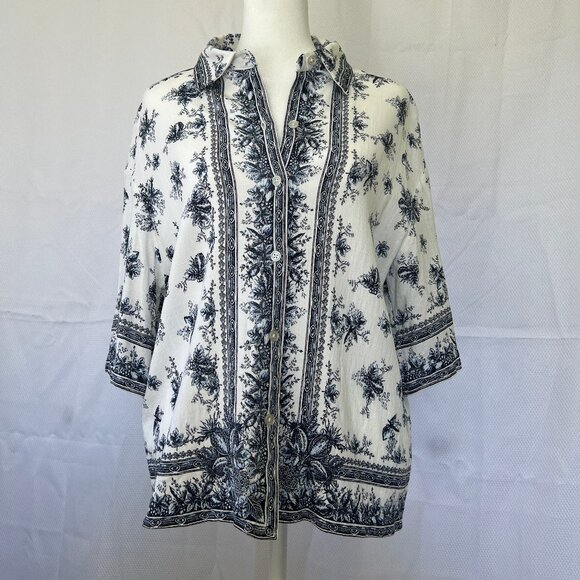 Max Studio London Camp Shirt - Picture 3 of 13